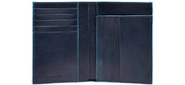 Кошелек мужской Piquadro Blue Square PU1393B2 / BLU2 темно-синий натур.кожа