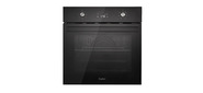 Электрический духовой шкаф,  60 см,  объем 65 л,  механическое + сенсорное управление,  LED дисплей,  таймер,  конвекция,  7 режимов,  гриль,  защита при перегреве,  защита от детей,  2 стекла в дверце,  цвет черный