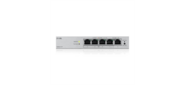 Коммутатор Web Smart L2 коммутатор Zyxel GS1200-5HPv3, 5xGE (4xPoE+), бюджет PoE 68 Вт, настольный, бесшумный