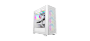 Корпус без блока питания PCCooler C3D510 WH ARGB,  Tempered Glass Full Tower,  White,  TG,  0.7 SPCC,  3x120mm ARGB E-ATX,  ATX,  mATX,  mITX 170 / 390 / 410mm 2x2.5",  2x3.5",  7xPCI 2xUSB-A 3.0 454.8x220x490.6mm