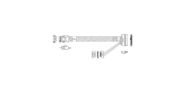 Кабель Amphenol RSL38-2309 Slimline SASx4  -to-   U.2  (SFF8639),  85 Ohm,  PCIe Gen3,  75СM
