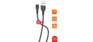 Кабель GoPower GP06L USB (m)-Lightning (m) 1.0м 2.4A ПВХ черный (1 / 200 / 800)