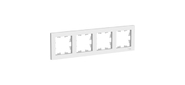 Schneider-electric ATN000104 ATLASDESIGN 4-постовая РАМКА, универсальная, БЕЛЫЙ
