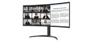 МОНИТОР 34" LG 34WR55QK-B Black (VA, изогнутый, 3440x1440, 100Hz, 5 ms, 178° / 178°, 300 cd / m, 3000:1, +2хHDMI 2.0, +DisplayPort 1.4, +2xUSB 3.0, +USB Type-C (65W), +регулировка по высоте)