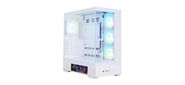 корпус ZALMAN P40 DS,  ATX,  WHITE,  WINDOW,  9.1-inch LCD screen,  2xCombo (2.5” or 3.5”),  1x2.5”,  1xUSB TYPE-C,  2xUSB3.0,  SIDE 3x120mm ARGB,  REAR 1x120mm ARGB