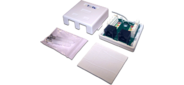 Розетка TWT  (TWT-SM2-4512-WH) настенная 1 порт RJ-45 категории 5е и 1 порт RJ-12. UTP. белая