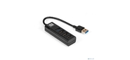 USB-Хаб (концентратор) 4-в-1 ExeGate DUB-3213 (кабель-адаптер USB2.0 --> 3xUSB2.0, 1xUSB3.0, Plug&Play, черный)