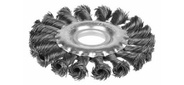 STAYER [35120-125] Щетка дисковая для УШМ,  плетенные пучки проволоки 0, 5мм,  125мм / 22мм