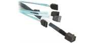 Cable SFF-8643 - 4*SATA  (MiniSAS HD -to- 4*SATA),  1m  (analog LSI00411,  2279800-R,  L5-00221-00)