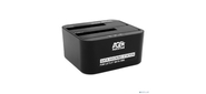 AgeStar 3UBT6-6G (BLACK)  USB 3.0 Докстанция 2x2.5" / 3.5" SATA HDD / SSD AgeStar 3UBT6-6G,  пластик,  черный,  UASP,  Clone