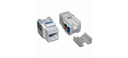 Модуль Keystone RJ45, Cat.6, UTP, 90 градусов, белый