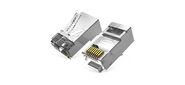 Коннектор Vention RJ45  (8p8c),  FTP,  cat. 6A,  под витую пару,  экранированный  (50шт.)
