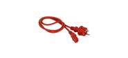 Lanmaster LAN-PP13 / SH-1.8-RD Шнур питания C13-Schuko прямая, 3х0.75, 220В, 10А, красный, 1.8 метра