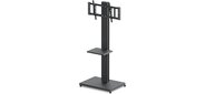 Подставка для телевизора Holder PR-107 черный 32"-70" макс.60кг напольный поворот и наклон