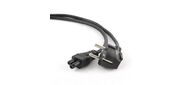 Кабель питания для ноутбуков Cablexpert PC-186-ML12-1M, 1м, Schuko- C5, 10А, пакет
