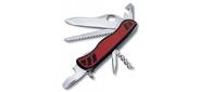 Нож перочинный Victorinox Forester M Grip  (0.8361.MC) 111мм 12функций красный / черный
