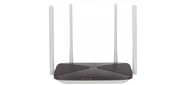 AC1200 dual Band Wi-Fi router, MediaTek chipset, up to 867 Mbps at 5 GHz + up to 300 Mbps at 2.4 GHz, 802.11 ac / a / b / g / n, 1 WAN port 10 / 100 Mbps + 4 LAN ports 10 / 100 Mbps, 4 fixed antennas 5 dBi