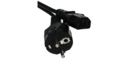 Кабель компьютер - розетка 220V <5.0м>  (Европейский стандарт)  <TP021-5.0-BK>