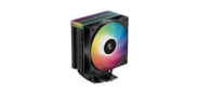 Кулер для процессора DEEPCOOL AG400 BK ARGB V2 LGA1851 / 1700 / 1200 / 115X / AM5 / AM4  (18шт / кор,  TDP 220W,  PWM,  ARGB Fan 120mm,  4 тепл. трубки,  черный) RET