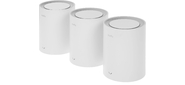 Бесшовный Mesh роутер Cudy M3000  (M3000 (3-PACK) WHITE) AX3000 100 / 1000 / 2500BASE-T белый  (упак.:3шт)