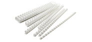 Пружины для переплета пластиковые Silwerhof d=22мм 151-180лист A4 белый  (50шт)  (1373589)