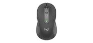Мышь беспроводная Logitech M650 Signature Graphite |910-006390| темно-серая,  400-4000 dpi,  Bluetooth + 2.4G,  5 кнопок,  АА-батарейка,  полноразмерная,  правый хват