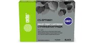 Cactus CS-EPT0801 Картридж струйный черный для Epson Stylus PhotoP50 / PX650 / PX660 / PX700 / PX700W / PX710 / PX710W / PX720 / PX720WD / PX800 / PX800FW / PX810 / PX810FW / PX820 / PX820FWD / R265 / R285 / R360 / RX560 / RX585 / RX685  (11.4мл)