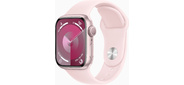 Apple Watch Series 9 GPS 41mm Pink Aluminium Case with Light Pink Sport Band - S / M [MR933ZP / A]
