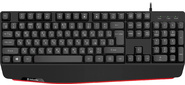 Defender Проводная клавиатура Atom HB-546 RU, черный, 104+FN, 1.8м