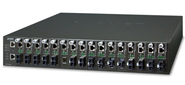 19" 16-slot SNMP Managed Media Converter Chassis  (AC Power) with redundant power option