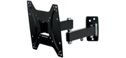 Kromax OPTIMA-204 black Кронштейн для LED / LCD телевизоров 15"-42",  max 25 кг,  настенный,  3 ст свободы,  наклон +5°-12°,  поворот ±90°,  от стены 68.5-322 мм,  max VESA 200x200 мм
