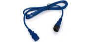Hyperline PWC-IEC13-IEC14-1.8-BL кабель питания монитор-компьютер IEC 320 C13 - IEC 320 C14  (3x0.75),  10A,  прямая вилка,  1.8 м,  цвет синий