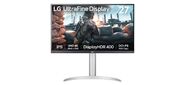 Монитор 27'' LG 27UP650K-W /  LG 27UP650K-W 27" IPS monitor,  3840x2160,  400cd / m2,  16:9,  5мс  (GtG),  HDMIx2,  DP,  Headphone Out,  60Hz,  178 / 178,  внешний БП,  VESA 100x100,  HAS 110mm,  white / silver / black