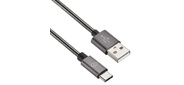 Кабель Digma TYPE-C-1.2M-BRAIDED-G USB  (m)-USB Type-C  (m) 1.2м черный