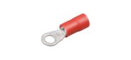 Клемма KLS8-01103-RVS1.25-3.5 (SG57600) (TRI-1.25-3S) (VF1.25-3A), тип "О"; 3.7мм, изолированная, провод 0.25-1.5 (красная)\KLS
