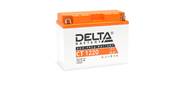 Стартерный мото аккумулятор Delta CT 1220 напряжение 12В,   емкость 20Ач,  клемма Болт + гайка ? 6 мм  (ДхШхВ: 204х91х159мм Полная высота 164мм; Вес 5, 8кг; Кол-во элементов 6; Срок службы 5лет; Гарантия 1год)