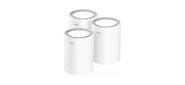 Cudy M3000 (3-Pack) 2, 5-гигабитная Mesh-система Wi-Fi 6 AX3000,  2, 4 / 5 ГГц,  до 2976 Мбит / с,  LAN 1x1 Гбит / с,  WAN 1x2, 5 Гбит / с,  Cudy Mesh,  MU-MIMO,  белый,  5 внутренних антенн  (модулей - 3 шт)