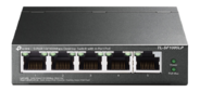 5-port 10 / 100 Mbps unmanaged switch with 4 PoE ports,  metal case,  desktop installation,  PoE budget-41w