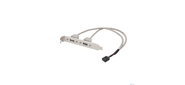 Bion планка портов 2xUSB2.0,  30 см [BXP-MB-2USB]