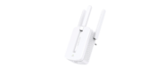 N300 wifi signal Amplifier, wall socket connection, up to 300Mbps 2.4 GHz, support 802.11 b / g / n standards, Reset button, WPS button, 3 external antennas
