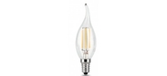 Лампа светодиодная Gauss Filament 9Вт цок.:E14 свеча на ветру 220B 4100K св.свеч.бел.ней. CF35  (упак.:1шт)  (104801209)