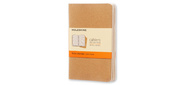 Блокнот Moleskine CAHIER JOURNAL QP411 Pocket 90x140мм обложка картон 64стр. линейка бежевый  (3шт)