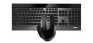 Клавиатура + мышь Rapoo 9900M BLACK клав:черный мышь:черный USB беспроводная Bluetooth / Радио slim (19354)