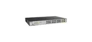 Неуправляемый коммутатор D-Link DGS-1026MP / B2A с 24 портами 10 / 100 / 1000Base-T, 2 комбо-портами 100 / 1000Base-T / SFP (24 порта PoE 802.3af / at, PoE-бюджет 370 Вт)