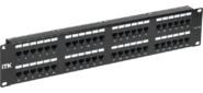ITK 2U патч-панель кат. 5Е UTP 48 портов (Dual) с каб. орг-м