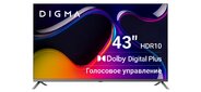 Телевизор LED Digma 43" DM-LED43UBB41 Android TV Frameless Metal темно-серебристый / серый 4K Ultra HD 60Hz DVB-T DVB-T2 DVB-C DVB-S DVB-S2 USB WiFi Smart TV