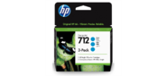 Картридж струйный HP 712 3ED77A голубой x3упак. (29мл) для HP DJ Т230 / 630