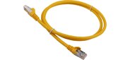 Кабель Патч-корд Lanmaster FTP LAN-PC45 / S6A-1.0-YL вилка RJ-45-вилка RJ-45 кат.6А 1м желтый LSZH  (уп.:1шт)