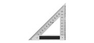 Треугольная линейка стальная Deli DL303150 150мм Нержавеющая сталь + алюминиевое основание