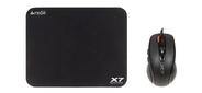 Мышь A4Tech X-7120 черный оптическая  (2000dpi) USB2.0  (7but)